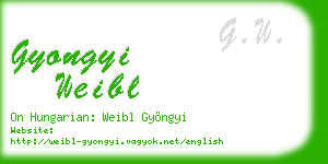 gyongyi weibl business card