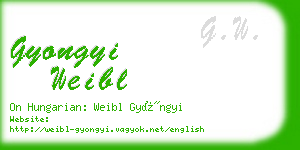 gyongyi weibl business card